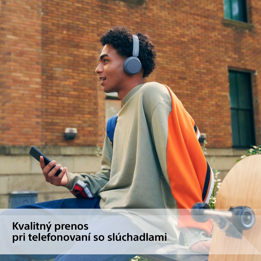 Slúchadlá Sony WH-CH520 modrá Slúchadlá Sony WH-CH520, modrá, integrovaný mikrofon