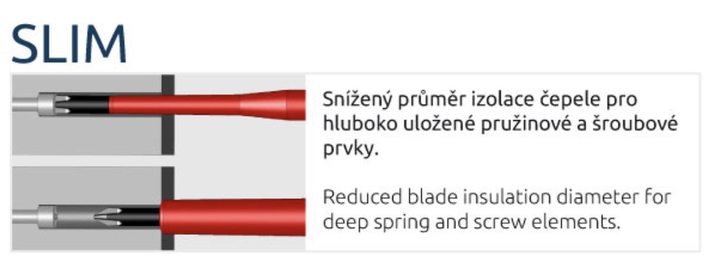 Skrutkovač Narex Bystřice PROFI LINE ELEKTRO SLIM PH1 x 80 mm Skrutkovač Narex Bystřice PROFI LINE ELEKTRO SLIM PH1 x 80 mm