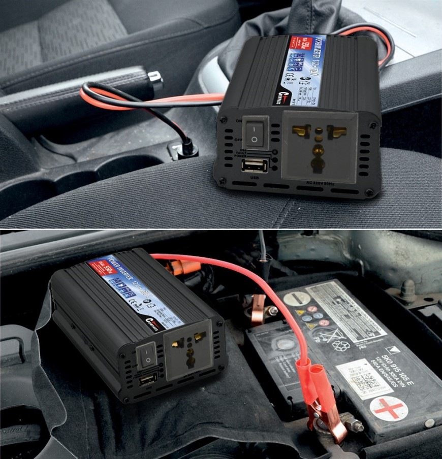 Menič napätia Compass 07111 12/230V 550W + USB