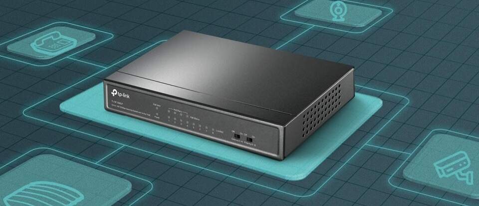 Switch TP-Link TL-SF1008LP čierny