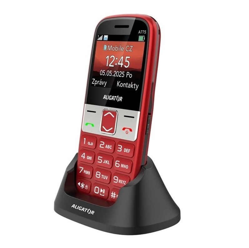 Mobilný telefón Aligator A775 Senior červený Mobilný telefón Aligator A775 Senior červený