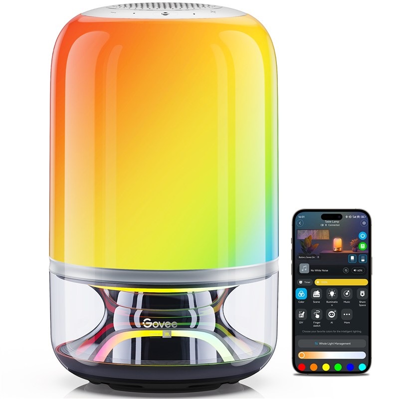 Stolová LED lampička Govee Table Lamp 2, biela/šalviová farba
