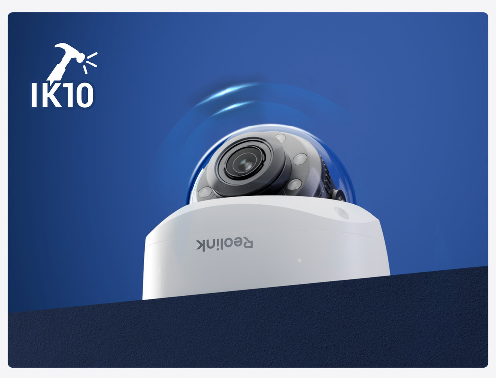IP kamera Reolink P437 PoE biela IP kamera Reolink P437 PoE disponuje pohybovým senzorom a šikovným vyhodnocovaním objektov