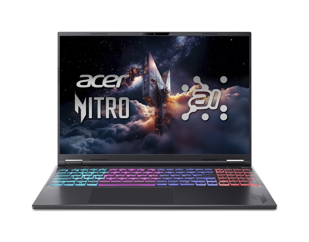 Ntb Acer Nitro 16S AI (AN16S-61-R8NW) Ryzen AI AMD 9-365, 16", RAM 32GB, SSD 1024 GB, NVIDIA® GeForce RTX™ 5070 Ti- 12GB