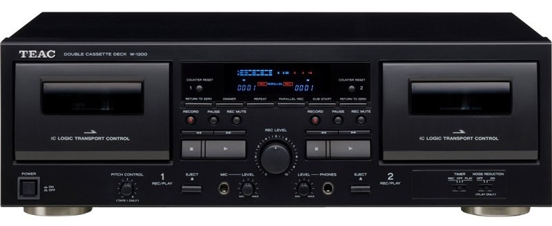 Kazetový prehrávač Teac W-1200 čierny Kazetový prehrávač Teac