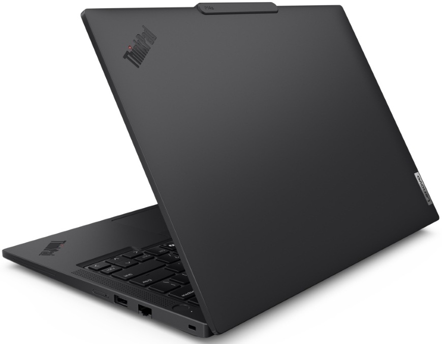 Notebook Lenovo ThinkPad P14s Gen 6 čierny Pohľad na chrbát laptopu Lenovo ThinkPad P14s Gen 6″ width=
