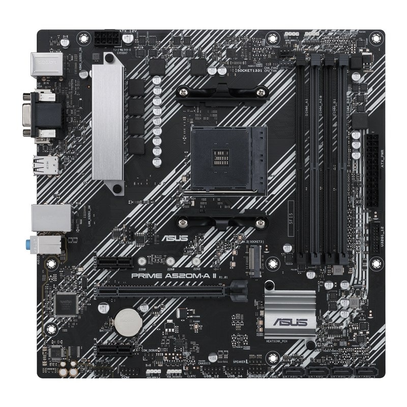 MB Asus A520M-A II/CSM AMD AM4, mATX