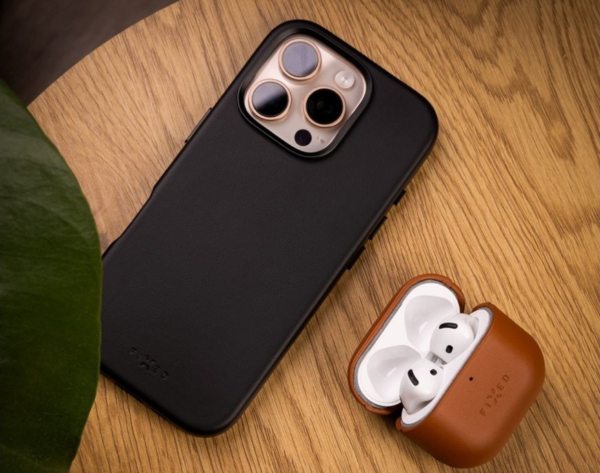 Puzdro FIXED Kožené puzdro PodsLeather pre Apple AirPods 4 hnedé Puzdro FIXED Kožené puzdro PodsLeather pre Apple AirPods 4 hnedé