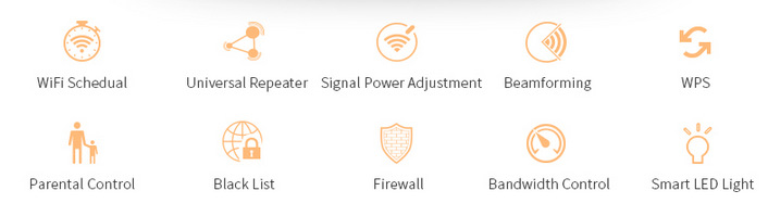 Router Tenda AC10 čierny