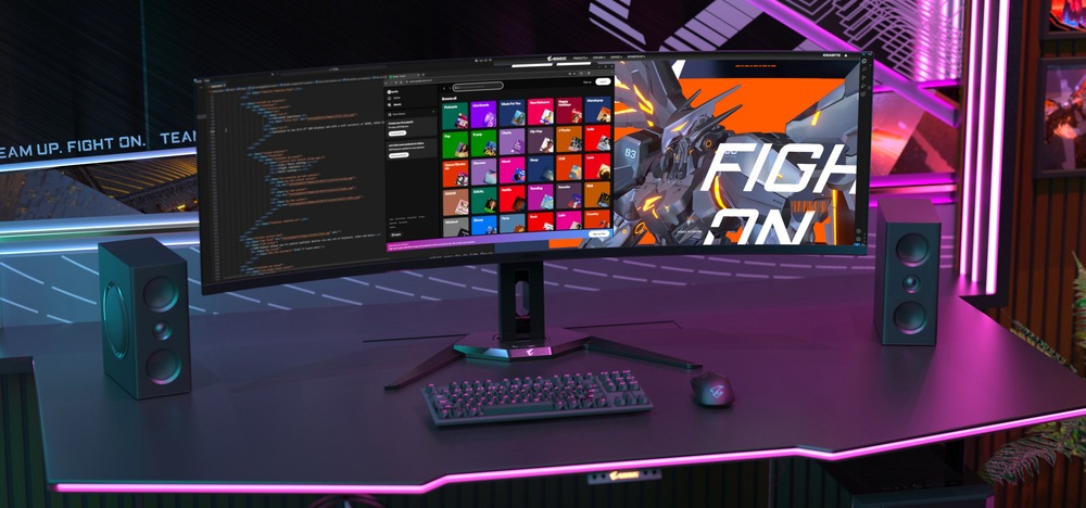 Herný monitor GIGABYTE AORUS CO49DQ čierny Gigabyte AORUS CO49DQ