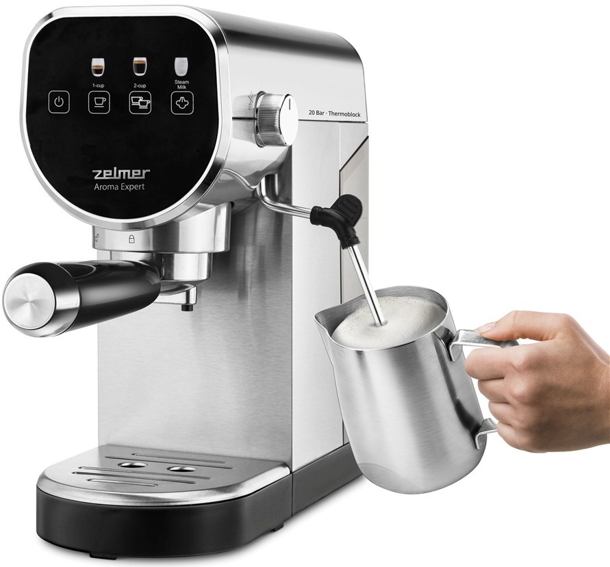 Pákový kávovar Zelmer ZCM7300 strieborný