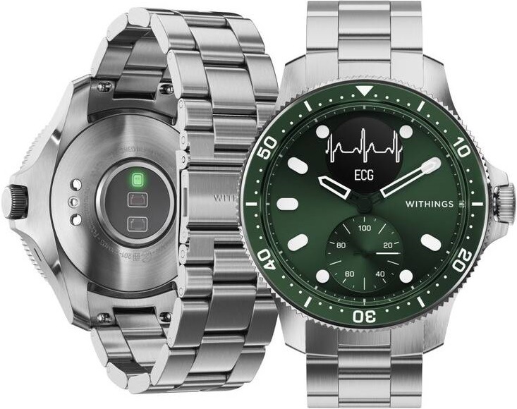 Inteligentné hodinky Withings Scanwatch Horizon - Special Edition 43 mm zelené Withings Scanwatch Horizon Special Edition