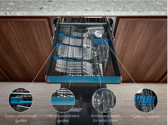 Umývačka riadu Electrolux 300 AirDry EEA23200L Umývačka riadu 45 Electrolux 300 MaxiFlex EEA23200L, vstavaná, zásuvka MaxiFlex
