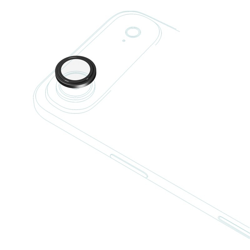 Ochranné sklo šošovky fotoaparátu Epico Aluminium Lens Protectors na Apple iPhone Air strieborné