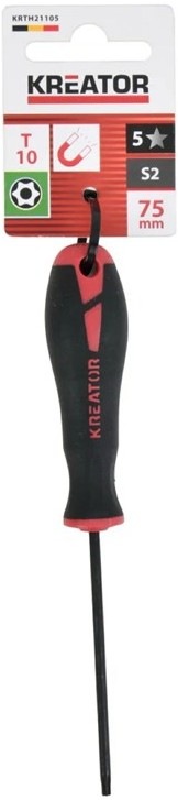Skrutkovač Kreator KRTH21105 TORX T10×75 s magnetickou špičkou T10