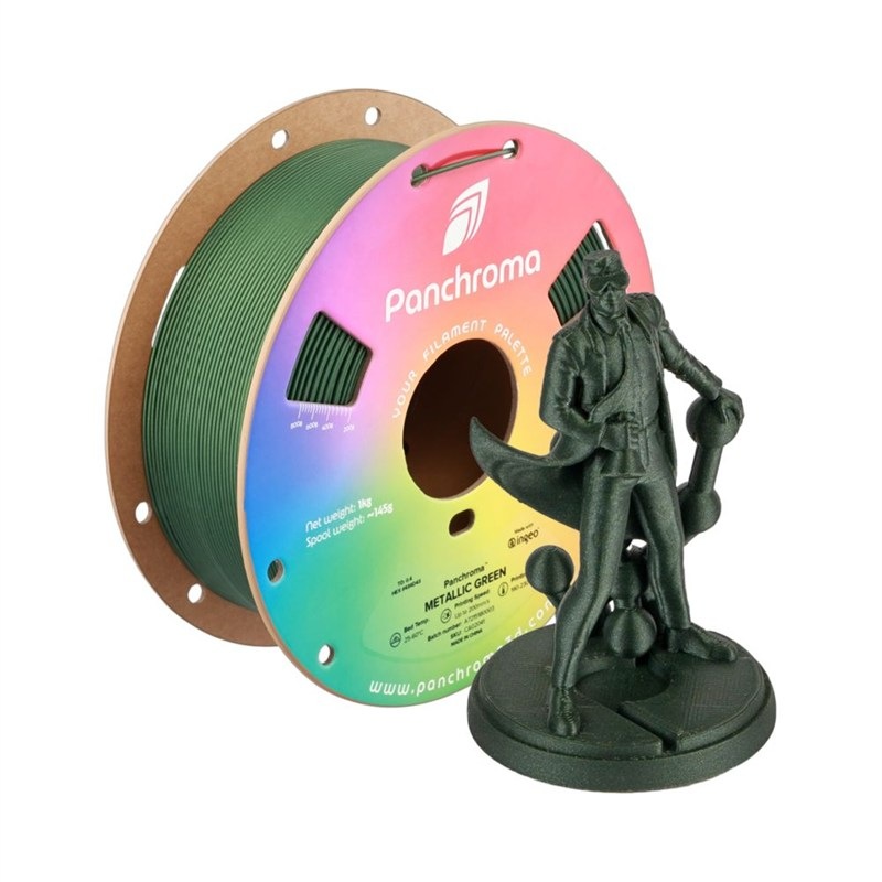Filament Polymaker Panchroma PLA Metallic - zelený