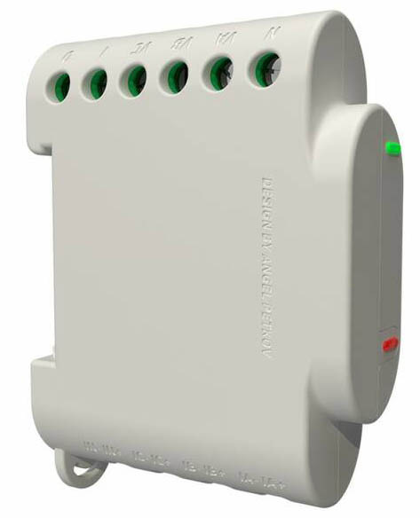 Modul Shelly 3EM, meranie spotreby 3x 120 A, na DIN lištu vr. 3 svoriek