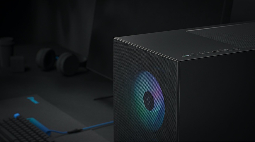 Case FRACTAL DESIGN Pop Air RGB Tempered Glass Clear Tint čierna