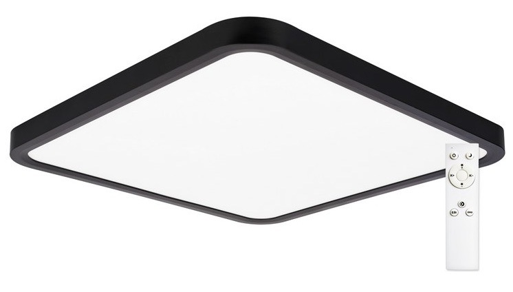 LED stropné svietidlo Top Light Revit H40C RC, 36W, 3600lm, s diaľkovým ovládačom, stmievanie, teplá/neutrálna/studená biela čierne