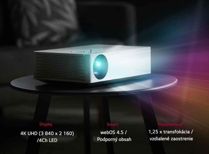 Projektor LG HU70LS biely Projektor LG HU70LS biely