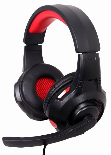 Headset Gembird GHS-U-5.1-01, 5.1 surround čierny/červený
