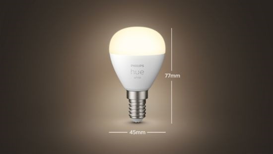 Inteligentná žiarovka Philips Hue Bluetooth, 5,7W, E14, White Inteligentná žiarovka Philips Hue Bluetooth, 5,7W, E14, White