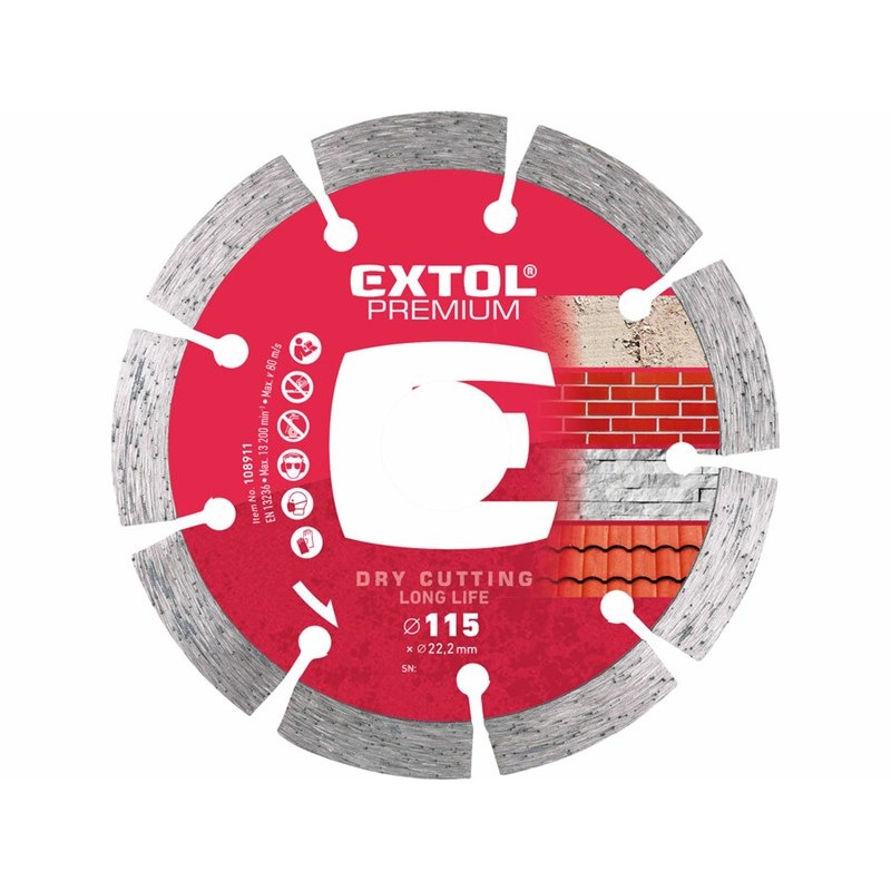 Kotúč diamantový Extol Premium 108911 115x22,2x2mm