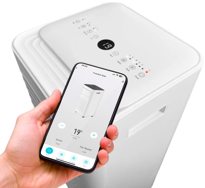 Ovládanie klimatizácie Salente SummerICE7 cez mobilnú aplikáciu Tuya SmartLife v telefóne
