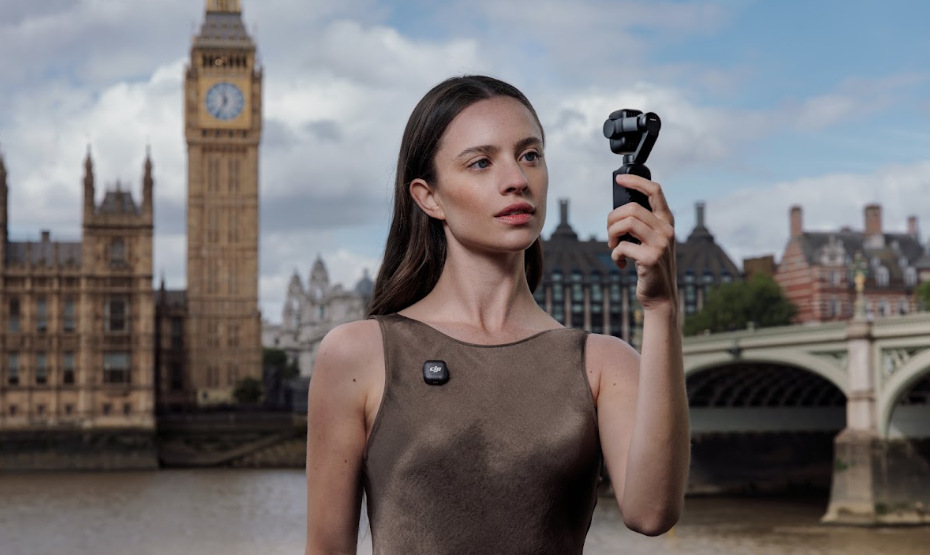 DJI Osmo Pocket 4P stabilizuje obraz pomocou trojosého mechanického gimbalu