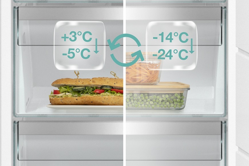 Kombinovaná chladnička Gorenje NRKI519E41, vstavaná, funkcia ConvertActive