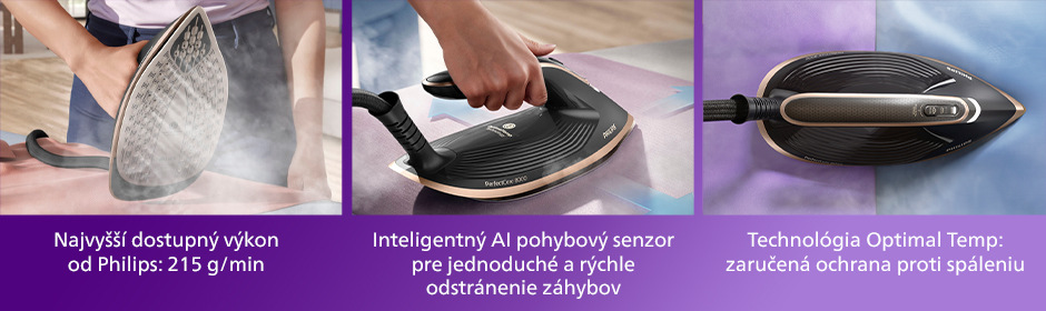 Žehliaci systém Philips PSG8300/80 8000 Series zobrazený zo všetkých strán.