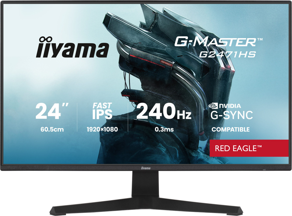 Herný monitor iiyama G-Master G2471HS-B1 v čiernej farbe.
