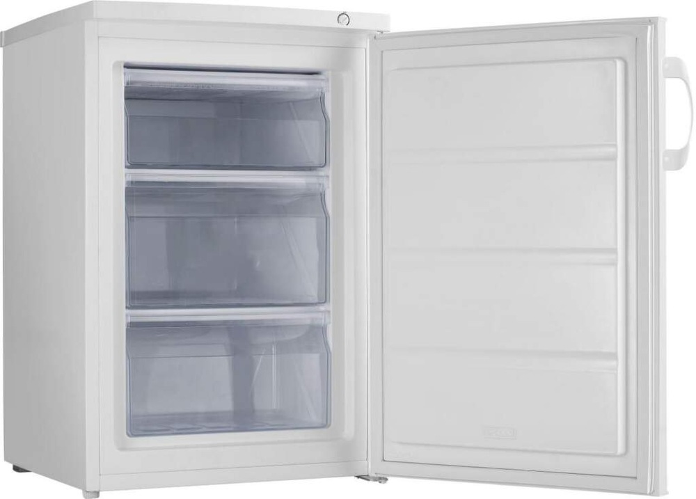 Mraznička Gorenje F49CPW biela otvorená prázdna mraznička v bielom prevedení Gorenje F49CPW.
