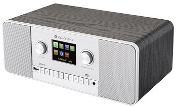 Internetové rádio GoGEN IR 257 BTDAB, hnedá/strieborná