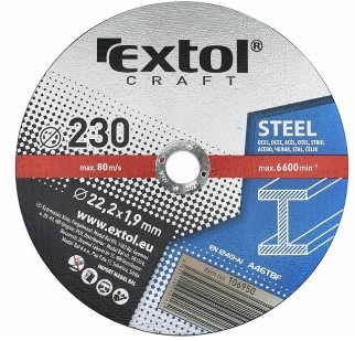 Rezací kotúč Extol Craft 106950 230x1,9x22,2mm (5 ks)