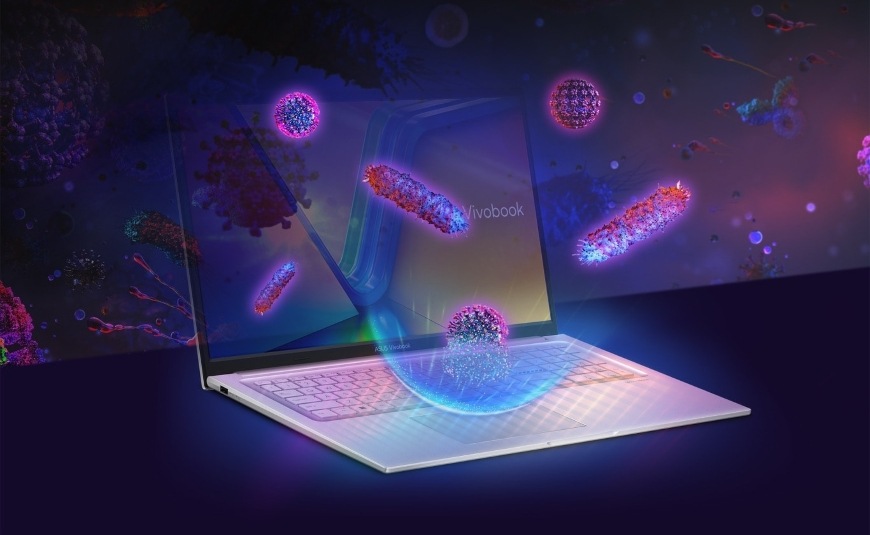 Štít proti vírusom a baktériám na notebooku Asus Vivobook 15″ width=