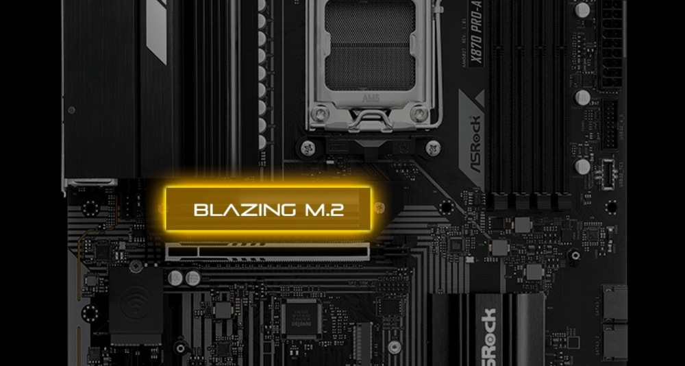 Základná doska ASRock X870 PRO-A WIFI čierna Doska ASRock X870 PRO-A WIFI ponúka rýchle pripojenie cez M.2 konektor