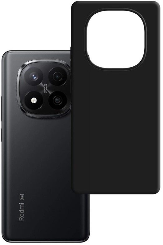 Kryt na mobil 3mk Matt Case na Xiaomi Redmi Note 15 Pro + 5G v čiernej farbe