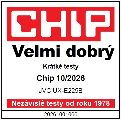 Mikro HiFi systém JVC UX-E225B čierny chip