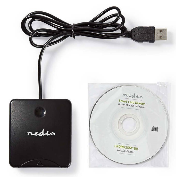 Čítačka eObčianok Nedis Smart Card USB 2.0 Čítačka eObčianok Nedis Smart Card USB 2.0