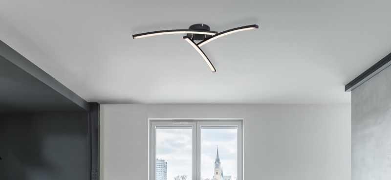 LED stropné svietidlo GLOBO Tansy I, LED, 18W čierne LED stropné svietidlo GLOBO Tansy I, LED, 18W čierne
