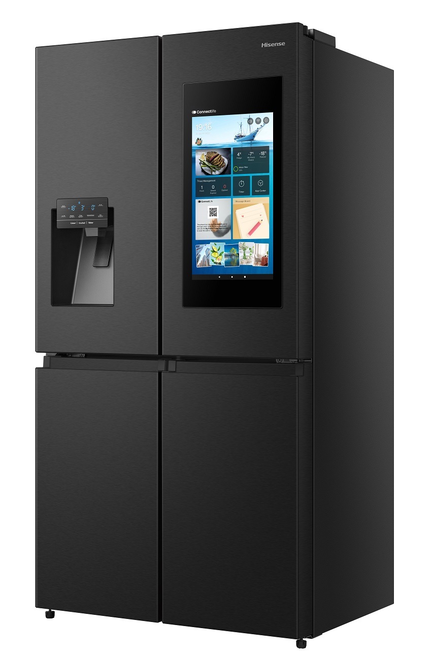 Americká chladnička Hisense RQ760N4IFE, čierna