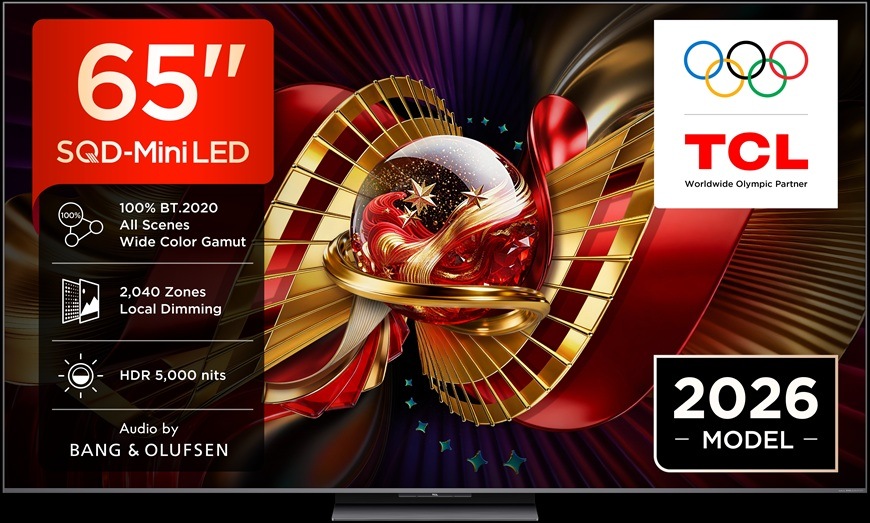 Televízia TCL 65C8L s uhlopriečkou 164 cm.