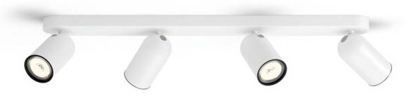 Bodové svietidlo Philips Pongee, 4xGU10 biele