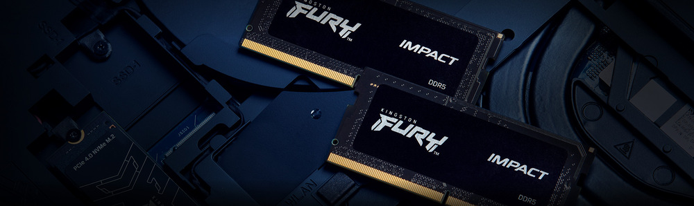 Pamäťový modul SODIMM Kingston FURY Impact 8GB DDR5 4800MHz CL 38 SO-DIMM Kingston FURY Impact DDR5