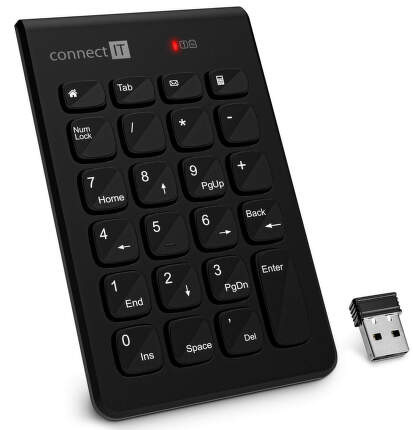 Klávesnica Connect IT NumCalc čierna Klávesnica Connect IT NumCalc čierna