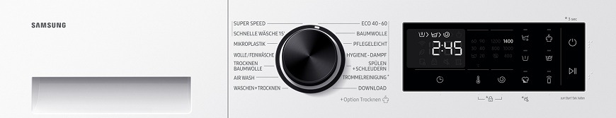 ovládací panel Práčky so sušičkou Samsung WD90HG5U34BELE