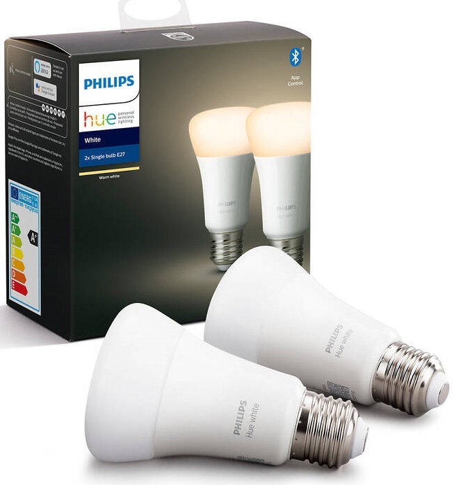 Inteligentná žiarovka Philips Hue Bluetooth 9W, E27, White (2ks)