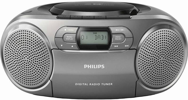 Rádiomagnetofón s DAB+/CD Philips AZB600 sivý
