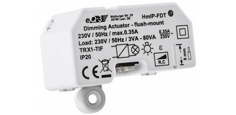 Spínač Homematic IP stmievací akčný člen - skrytá montáž Spínač Homematic IP stmievací akčný člen - skrytá montáž